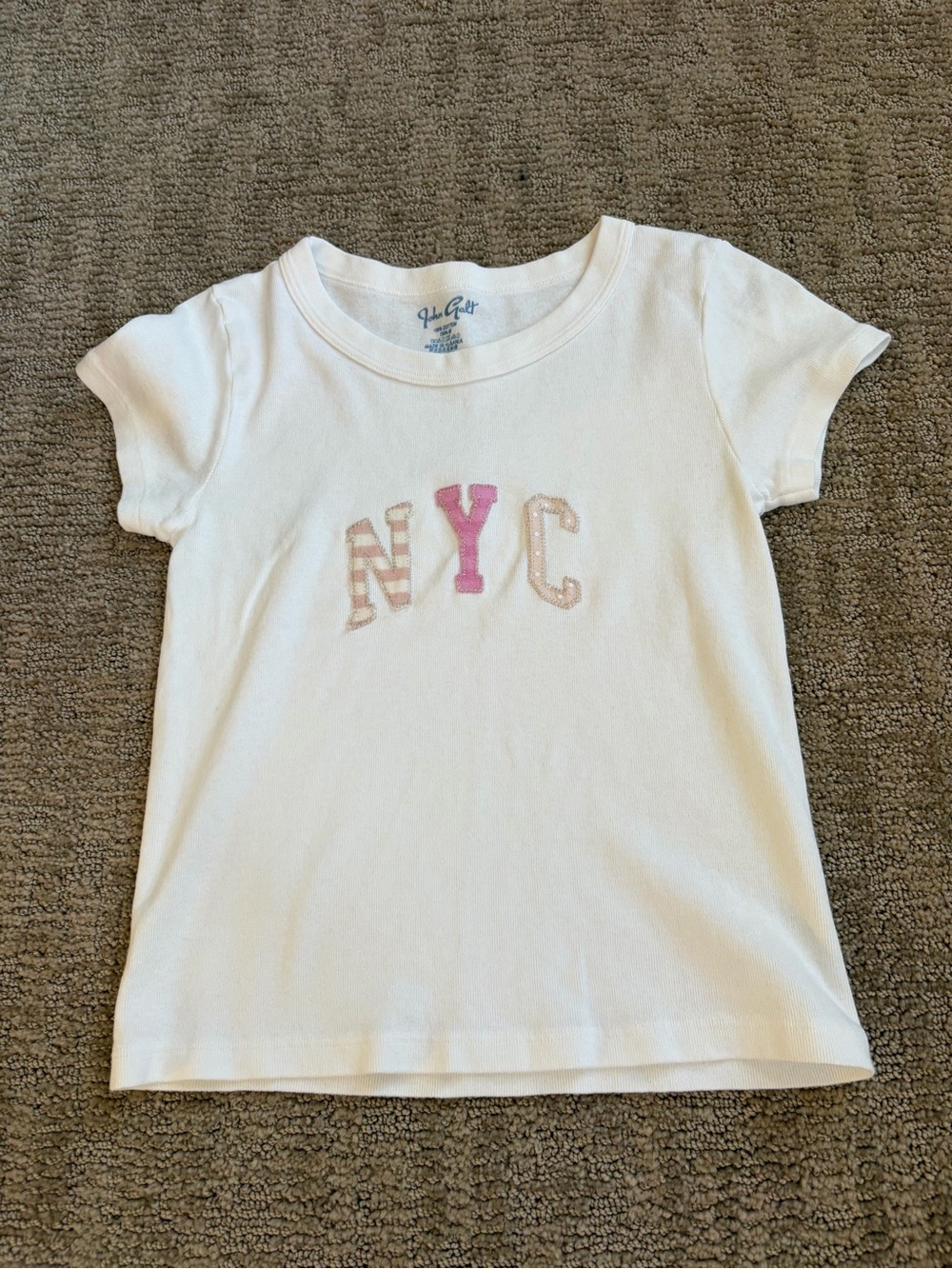 Brandy Melville Rare NYC White Crop Top OS